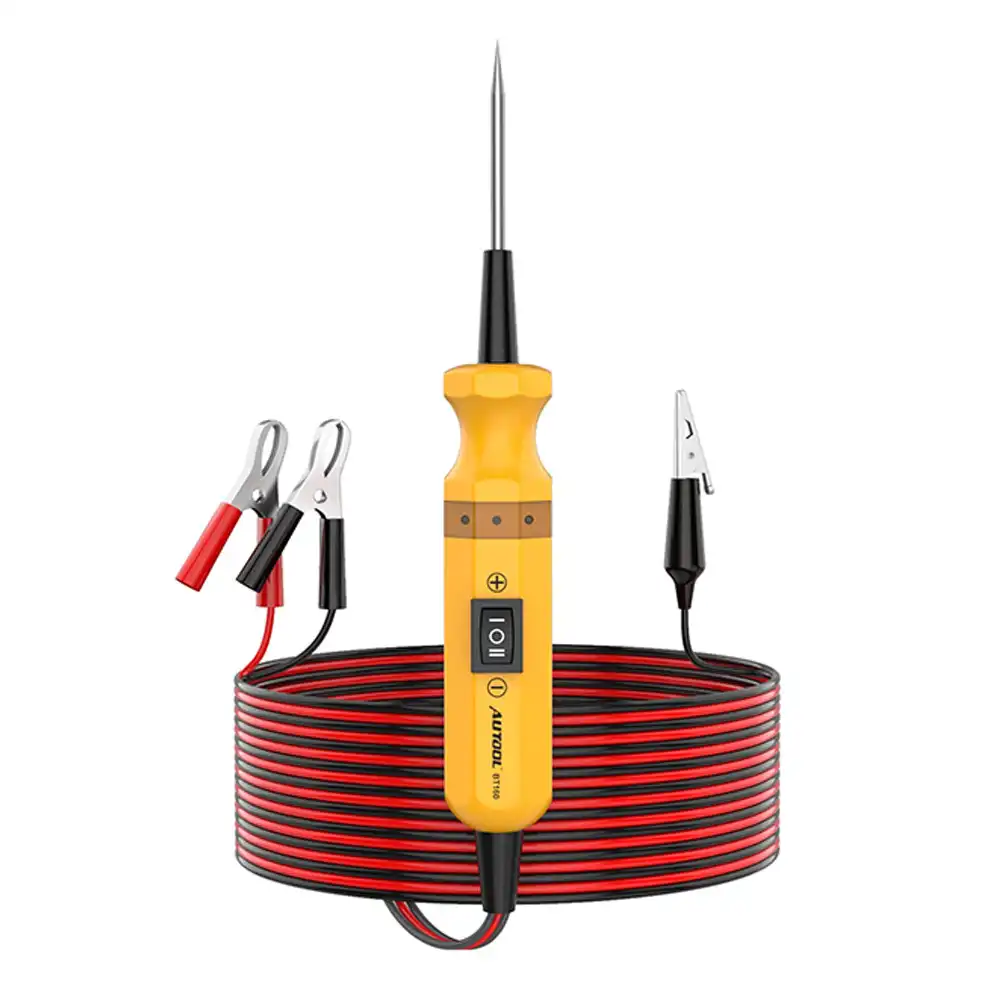 قلم وجهاز فحص الدوائر الكهربائية للسيارات AUTOOL BT160 (6V–24V · تنشيط المكونات · قاطع حماية 10A · كابل 4 متر)
